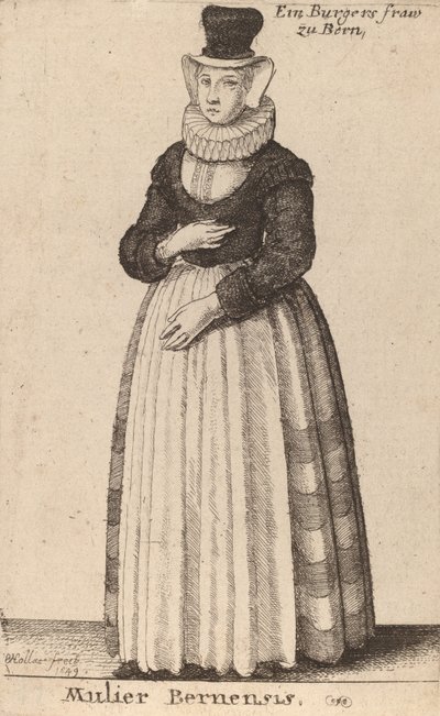 Žena z Bernensis, 1649. od Wenceslaus Hollar
