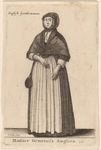 Velkorysá Angličanka od Wenceslaus Hollar