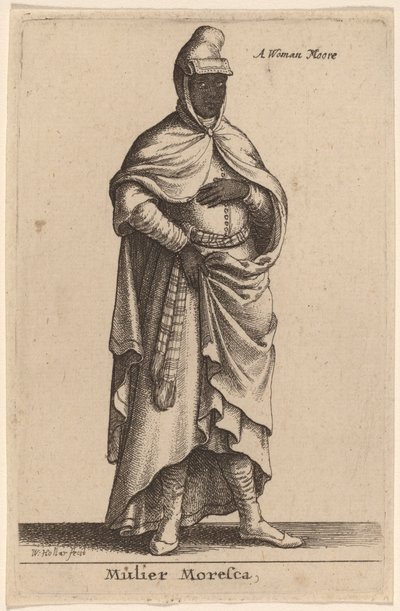 Mulier Moresca od Wenceslaus Hollar
