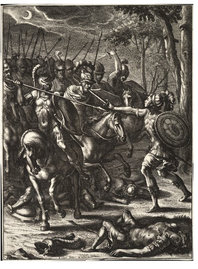 Nisus zabíjel Volscense. stát 2 od Wenceslaus Hollar