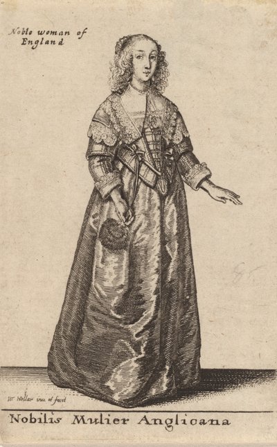 Slavná anglikánka. od Wenceslaus Hollar