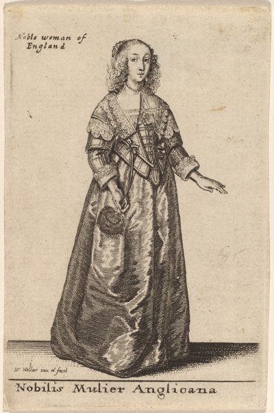 Ušlechtilá Angličanka od Wenceslaus Hollar