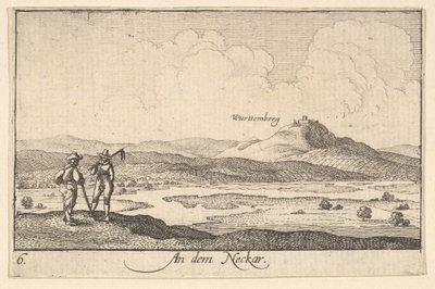 Na Neckaru, 1635. od Wenceslaus Hollar