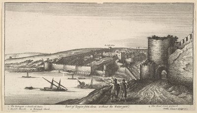 Část Tangeru z Aboue, bez vodní brány, 1670. od Wenceslaus Hollar