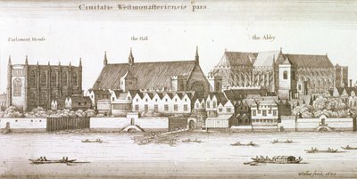 Část města Westminster, 1647 od Wenceslaus Hollar