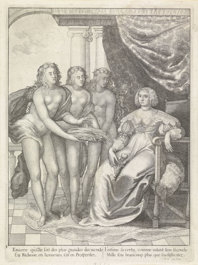 Portrét Amálie van Solmsové od Wenceslaus Hollar