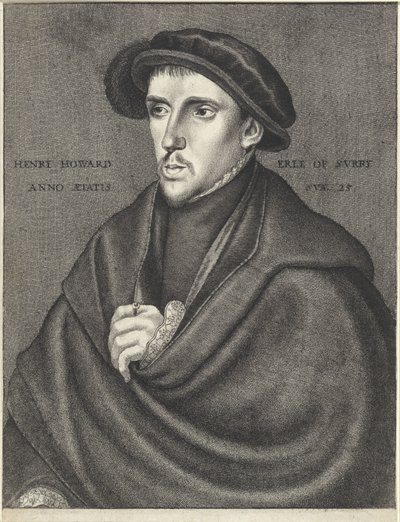 Portrét Henryho Howarda, hraběte ze Surrey od Wenceslaus Hollar
