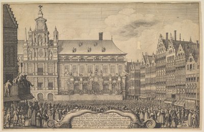 Vyhlášení smlouvy Munster, 1648. od Wenceslaus Hollar