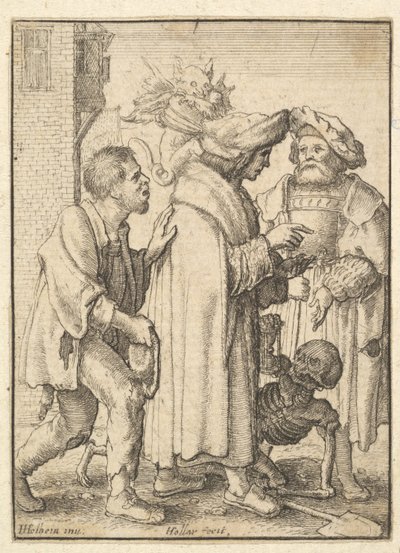 Bohatý muž, z tance smrti, 1651. od Wenceslaus Hollar