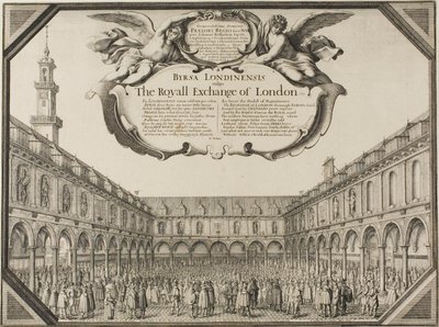 Královská burza od Wenceslaus Hollar