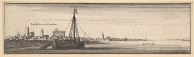Rüdesheim, 1642-44. od Wenceslaus Hollar