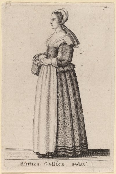 Francouzský venkov od Wenceslaus Hollar