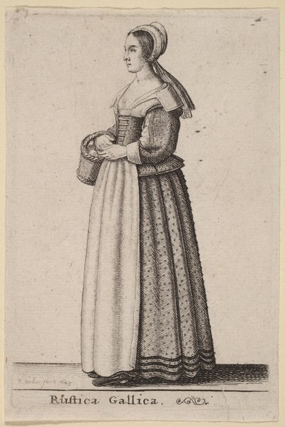 Galská venkovská scéna od Wenceslaus Hollar