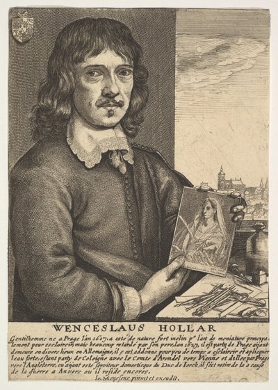 Autoportrét, 17. století. od Wenceslaus Hollar