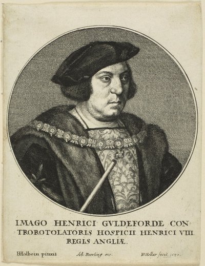 Sir Henry Guildford od Wenceslaus Hollar