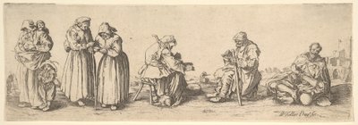 Šest mužů a žen žebráků, 1630. od Wenceslaus Hollar