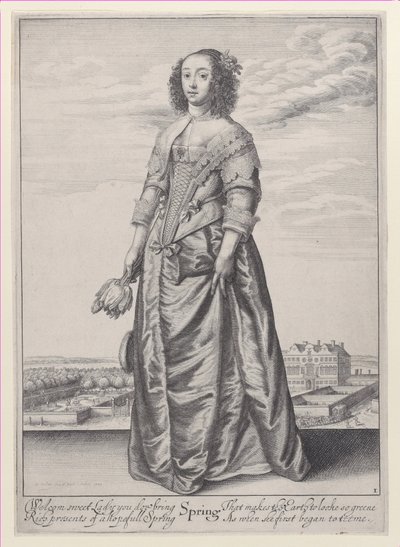 Jaro, z Ročních období, 1643-44., 1643-44. od Wenceslaus Hollar