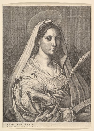 Svatá Kateřina Alexandrijská, 1644-52. od Wenceslaus Hollar