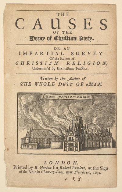 St. Pauls Burning, Lex ignea, 1671 nebo později. od Wenceslaus Hollar