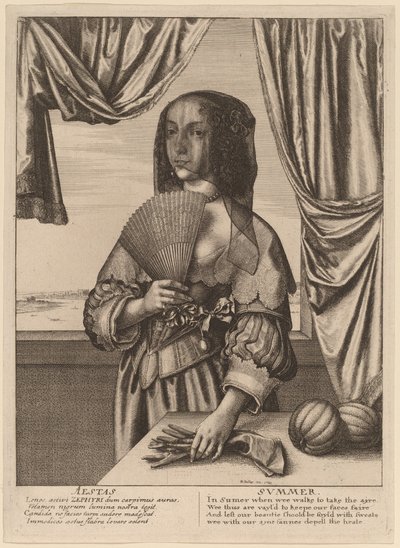 Léto od Wenceslaus Hollar