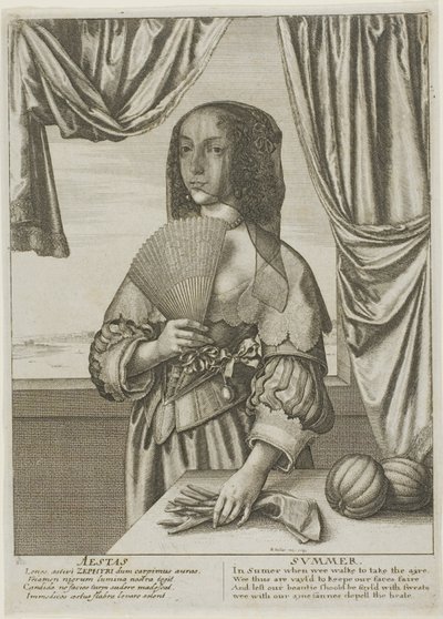 Léto od Wenceslaus Hollar