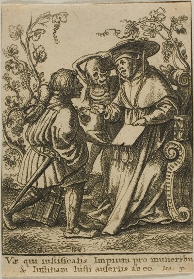 Kardinál a smrt od Wenceslaus Hollar