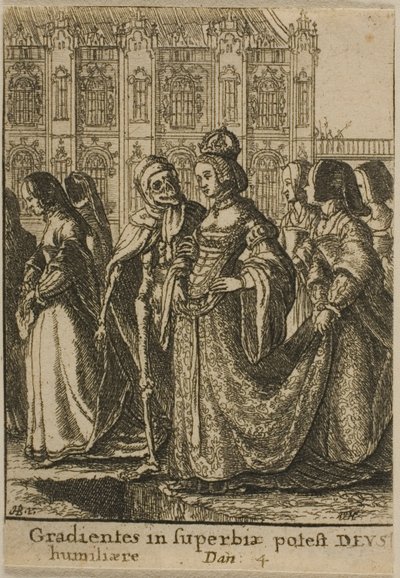 Císařovna a smrt od Wenceslaus Hollar