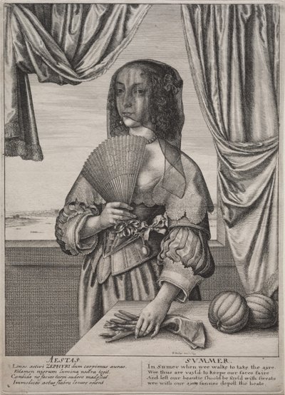 Čtvero ročních období od Wenceslaus Hollar