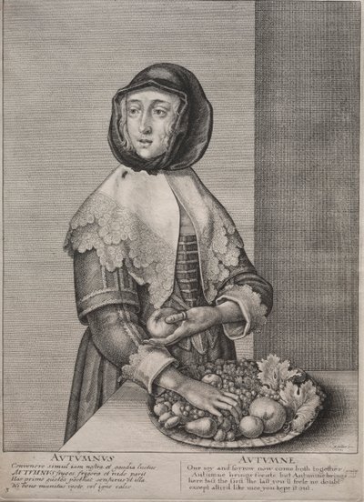 Čtvero ročních období: Podzim, 1641. od Wenceslaus Hollar