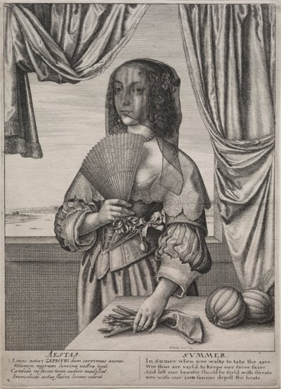 Čtvero ročních období: Léto, 1641. od Wenceslaus Hollar