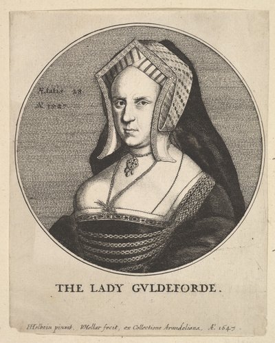 Lady Guldeforde Mary, Lady Guildford, 1647. od Wenceslaus Hollar