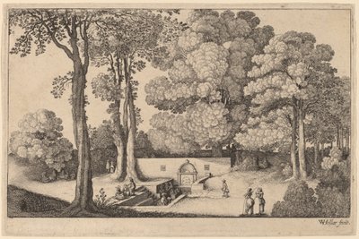 Minerální pramen od Wenceslaus Hollar
