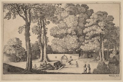 Minerální pramen od Wenceslaus Hollar