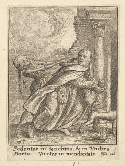 Mnich z tance smrti, 1651. od Wenceslaus Hollar