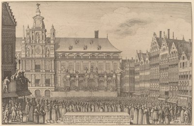 Münsterský mír od Wenceslaus Hollar