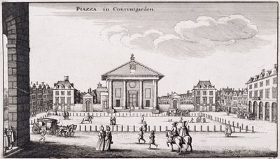 Piazza v Covent Garden, 1647 od Wenceslaus Hollar