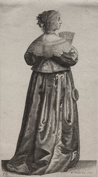 Několik zvyků anglických žen, od šlechty po venkovské ženy..., 1639. od Wenceslaus Hollar