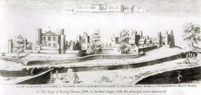 Obležení Basing House, 1645 od Wenceslaus Hollar