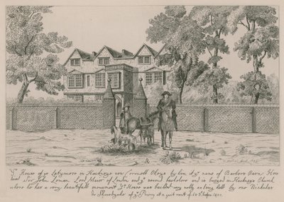Dům Latymere v Hackney od Wenceslaus Hollar