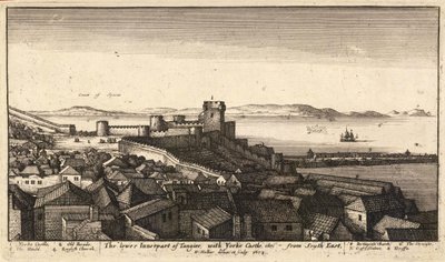 Spodní vnitřní část Tangeru od Wenceslaus Hollar