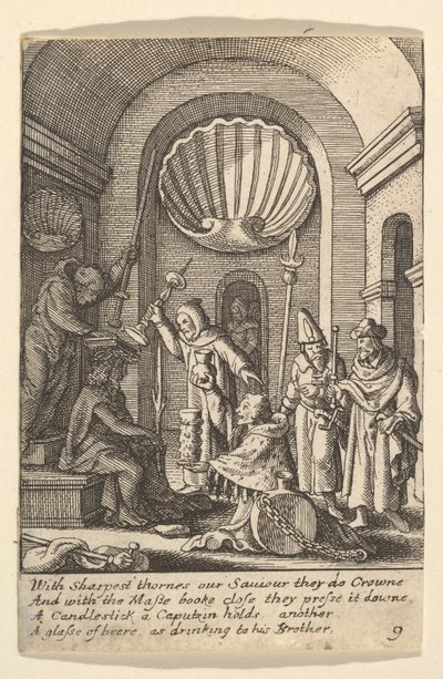 Výsměch Kristu, 1625-77. od Wenceslaus Hollar