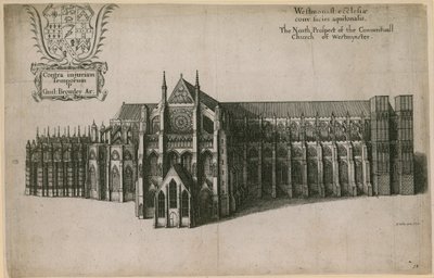 Severní vyhlídka Conventual Church of Westminster, Londýn od Wenceslaus Hollar