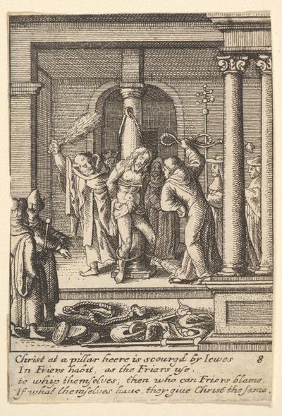 Bičování, 1625-77. od Wenceslaus Hollar