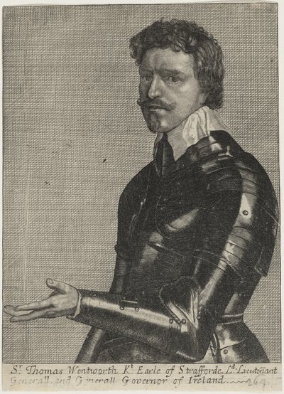 Thomas Wentworth, 1. hrabě ze Straffordu od Wenceslaus Hollar