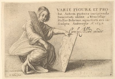 Různé figury a sondy, 1645 od Wenceslaus Hollar