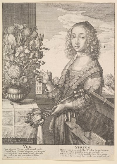 Ver - Jaro Tříčtvrteční sezóny, 1641. od Wenceslaus Hollar