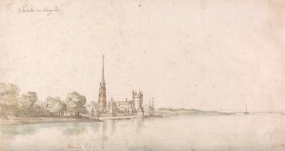 Pohled na Eltville na Rýně od Wenceslaus Hollar