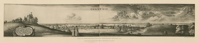 Pohled na Greenwich leptaný v roce 1637 od Wenceslaus Hollar