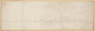Pohled na Orsoy od Wenceslaus Hollar