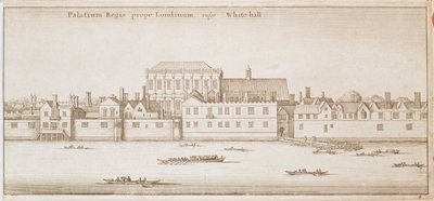 Pohled na Whitehall, 1645 od Wenceslaus Hollar